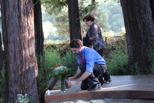 Casey Lighting the Candles