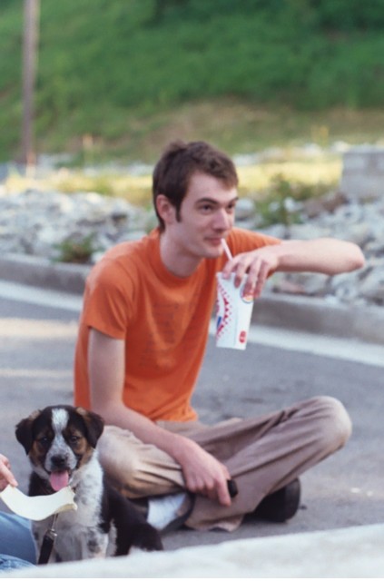 Sean with Rosie as Puppy